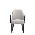 Hillman Wood Upholstered Armchair in Light Gray