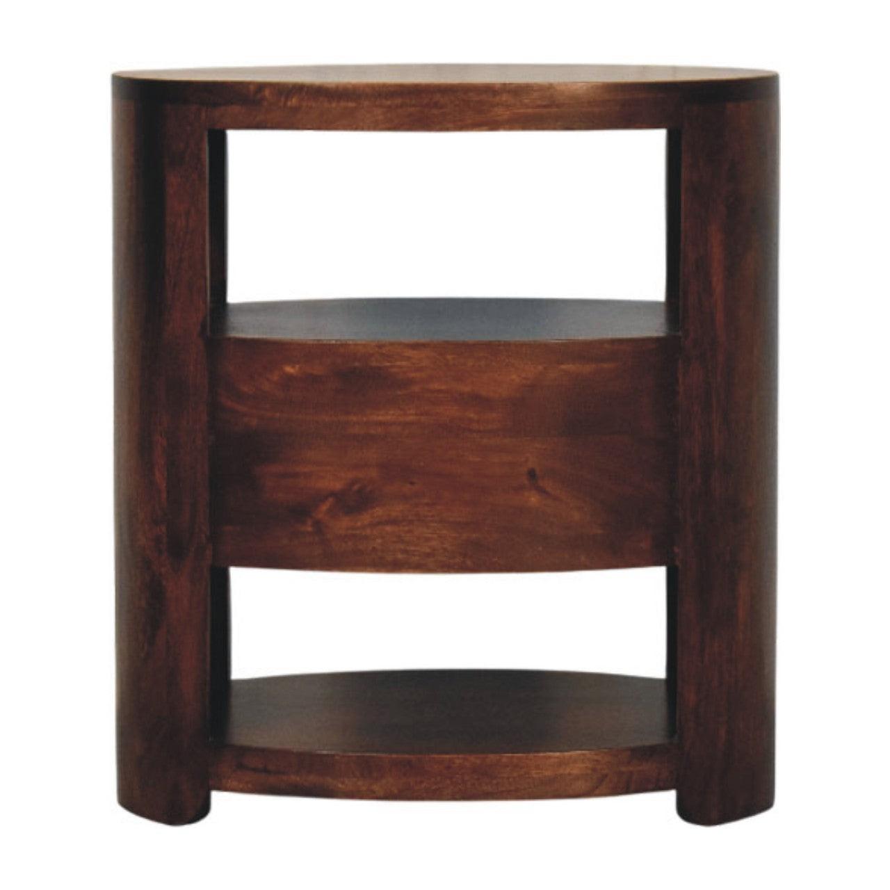 Artisan Solid Wood Bedside Table - Bordeaux Design.
