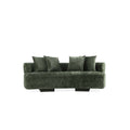 Verandah 91' Chenille Sofa in Olive Green