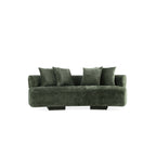 Verandah 91' Chenille Sofa in Olive Green