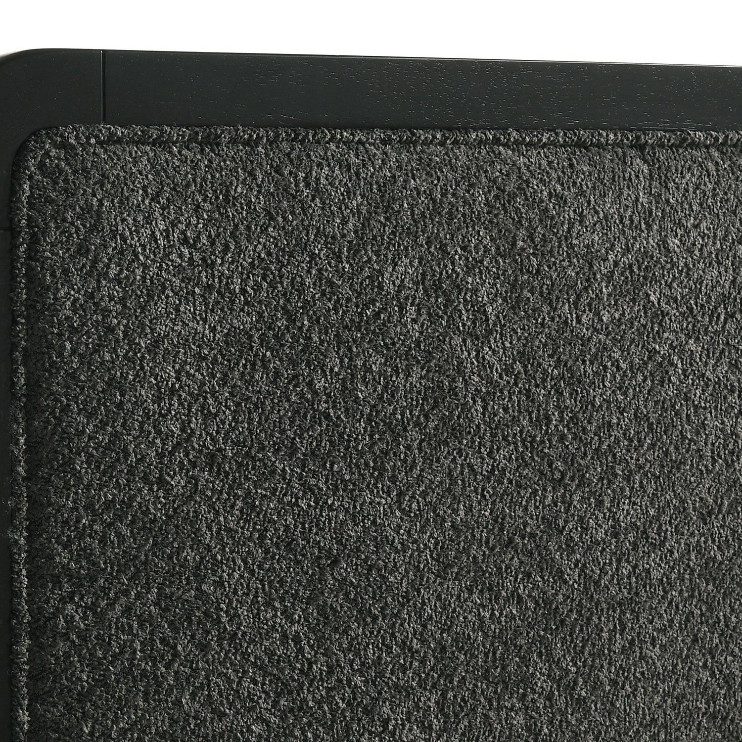 Burton Black Upholstered Queen Bed - Modern Design.