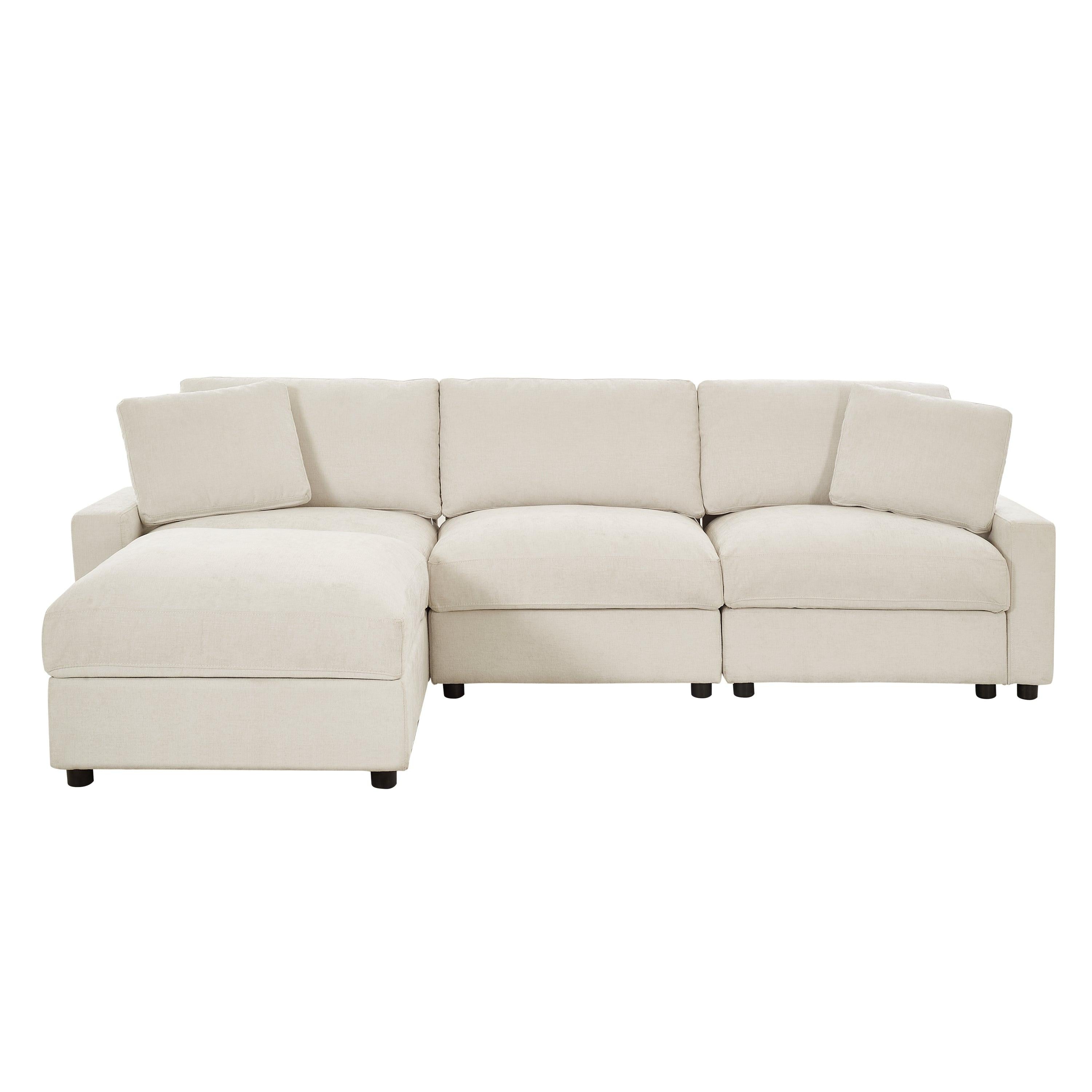 Modular Sectional Sofa with Storage for Living Room.
