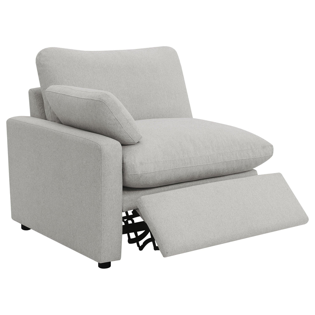 Hollander Grey 5-Piece Modular Power Reclining Sectional.