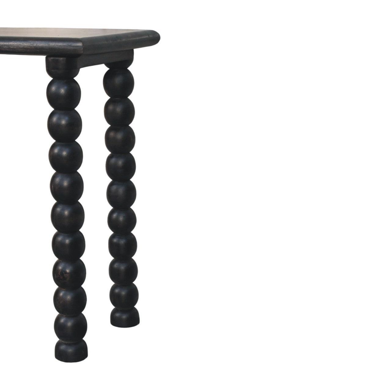 Artisan Furniture Solid Wood Console Table - Black Mango.