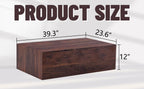 Walnut MDF Coffee Table - 39.3x23.6x12 Inch Design.