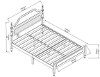 Queen Bed with Padded Headboard for Elegant Bedrooms.