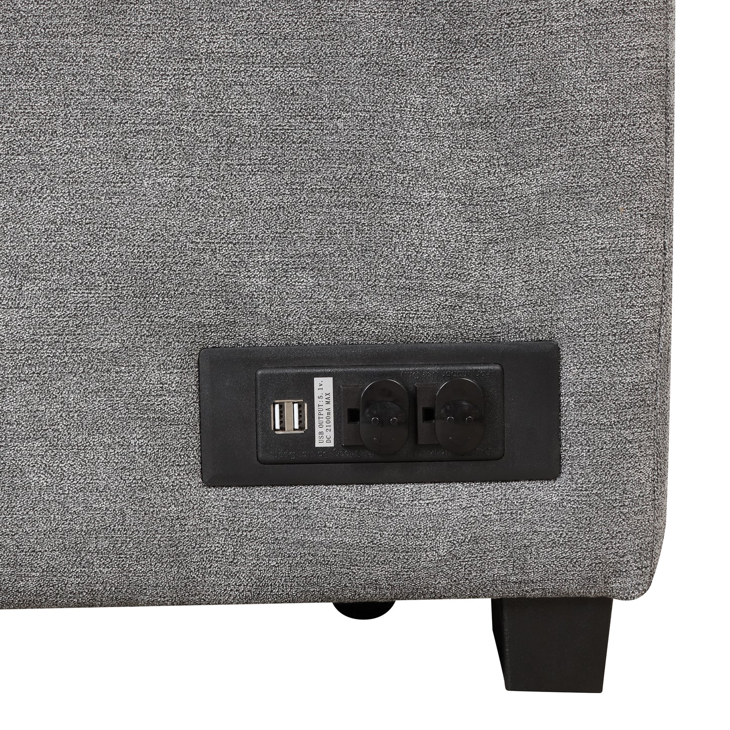 84.75 Sleeper Sofa Bed,2 in 1 Pull Out sofa bed L Shape Couch with Storage Ottoman for Living Room,Bedroom Couch and Small Apartment, Gray