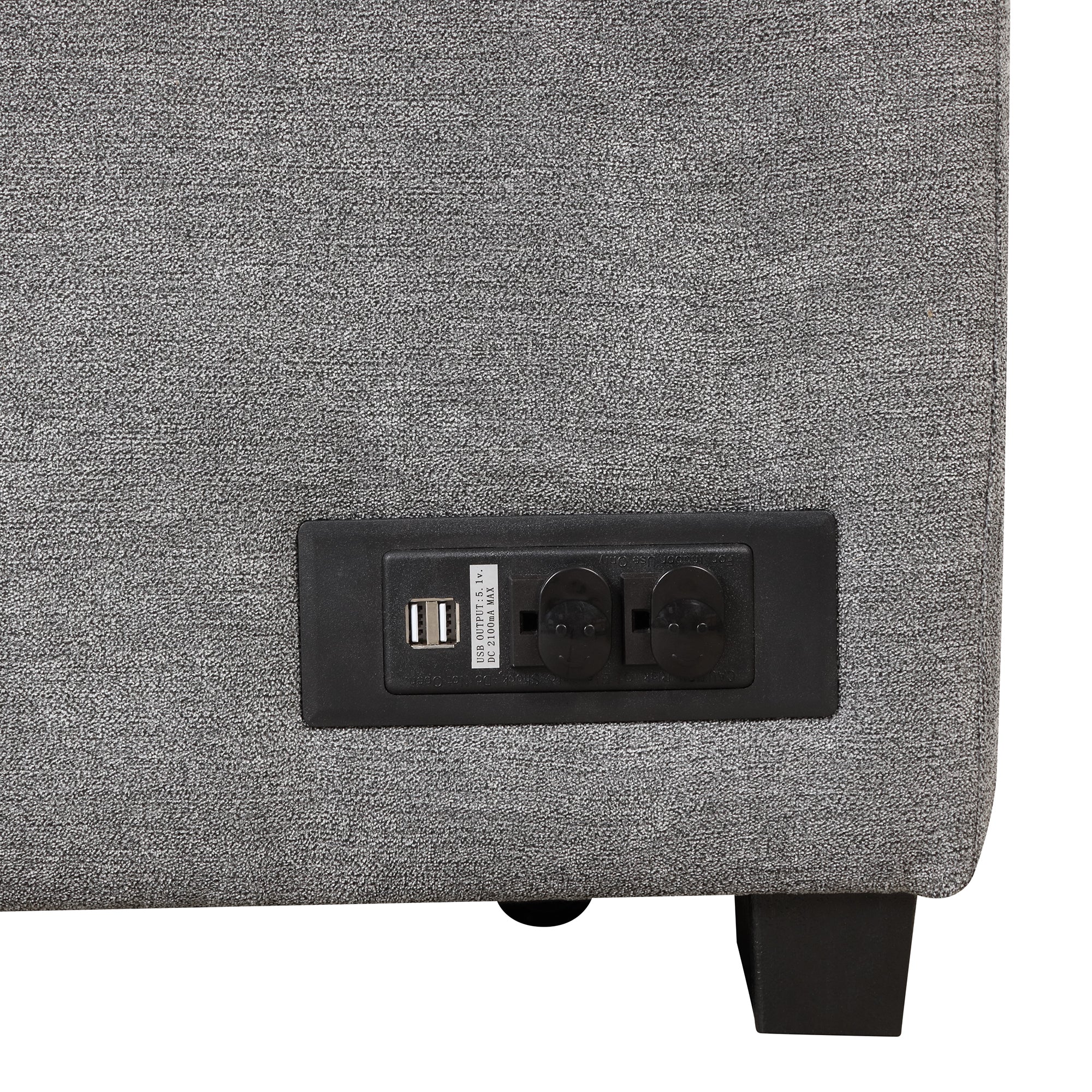 84.75 Sleeper Sofa Bed,2 in 1 Pull Out sofa bed L Shape Couch with Storage Ottoman for Living Room,Bedroom Couch and Small Apartment, Gray