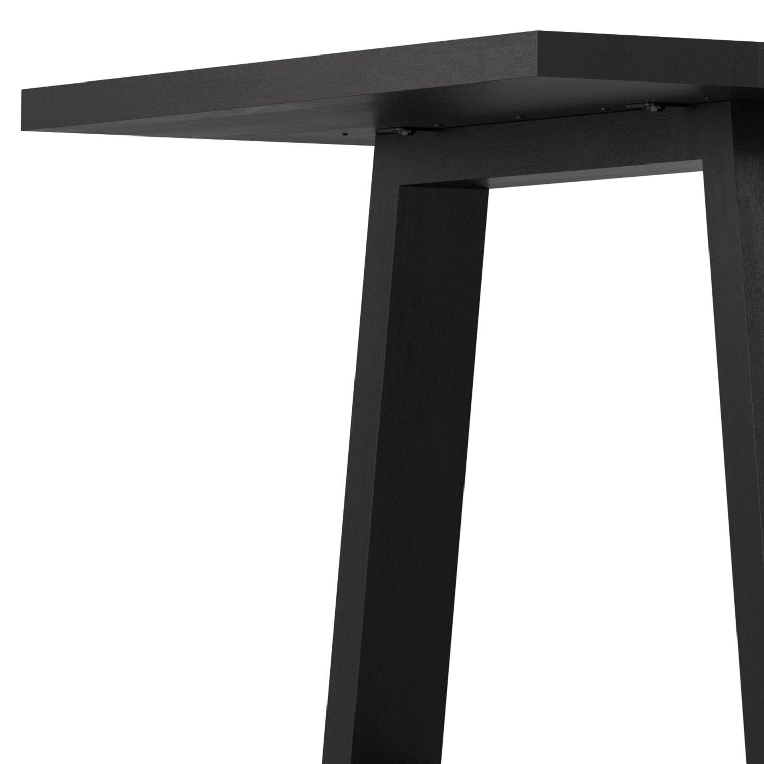 Whitley Black Wooden Dining Table.