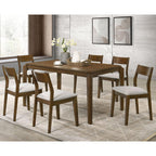 Warren Dark Brown Rectangular Dining Table - Seats 6.