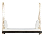 TOPMAX Wooden Swing Chair for Garden and Patio.
