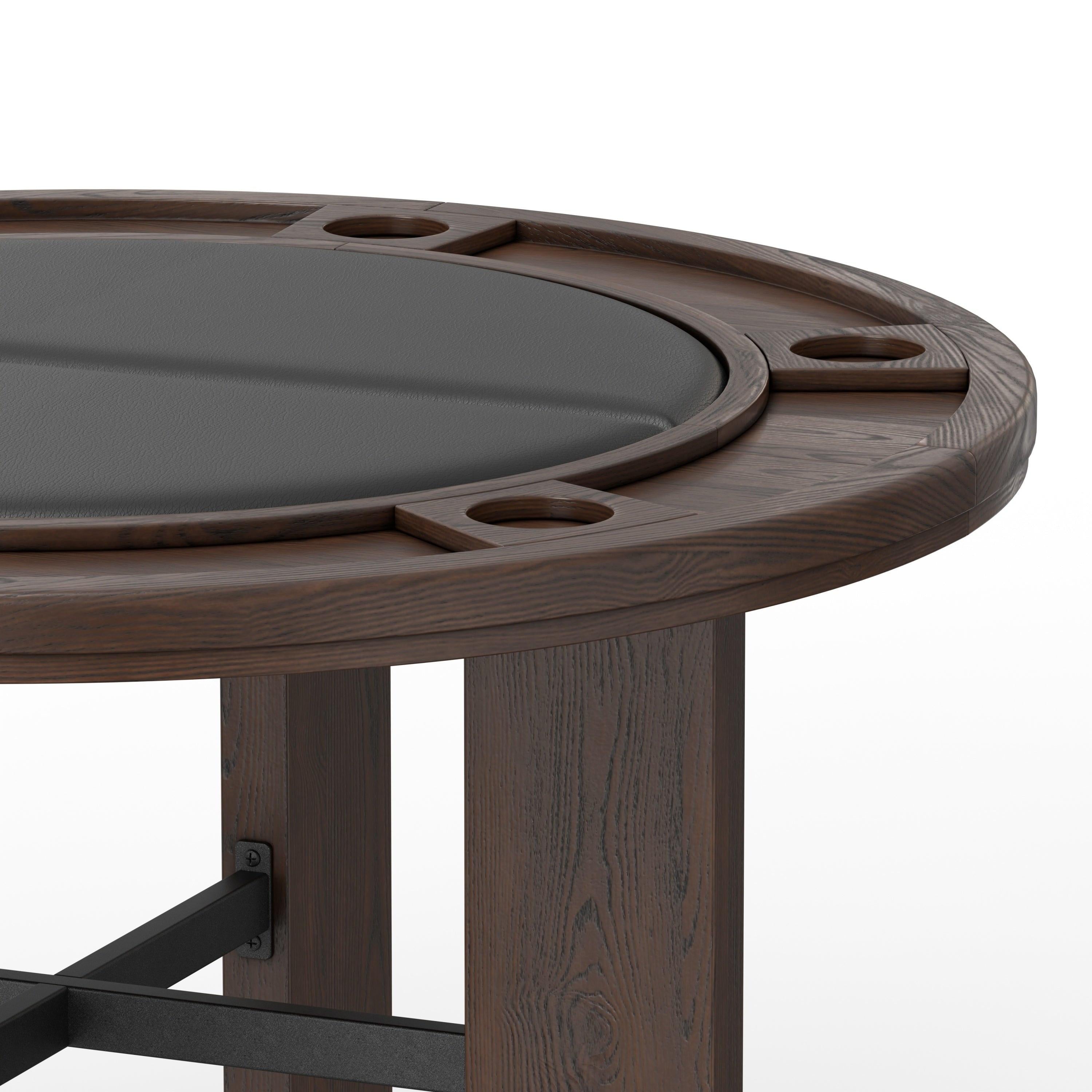 Gorman Dining Game Table with Walnut Finish.