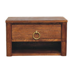 Artisan Furniture Solid Wood Wall Nightstand.