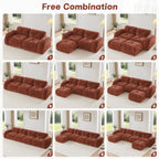 Oversized Velvet Sofa Set for Stylish Living Rooms.