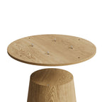 43 Inch Round MDF Dining Table for Modern Spaces.