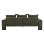 Algora 84.5 in. Modern Velvet Sofa - Moss Green.