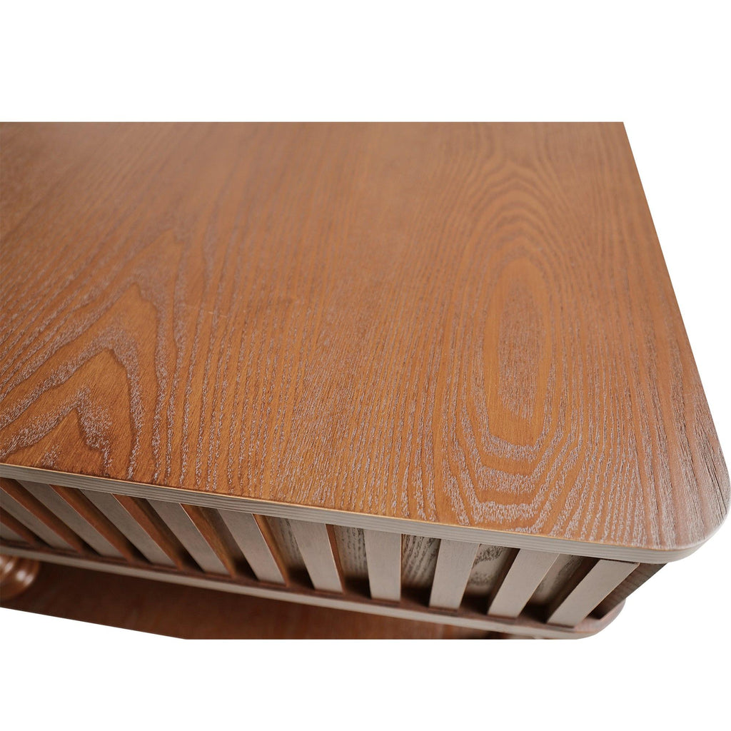 Vintage Brown Lift Top Coffee Table with Storage.