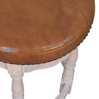 Solid Wood Rustic Charm Stool for Dining Room Use.
