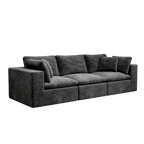 Modular Sectional Sofa Grey - Comfortable 3PC Couch.
