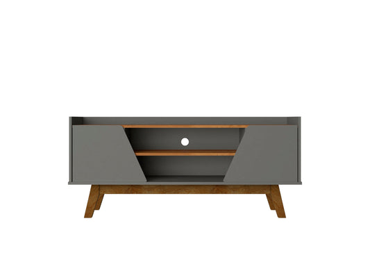 Marcus 53' TV Stand in Dark Sage Gray and Brown