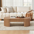 51.18'' Oval Coffee Table - Mid Century Modern Design.