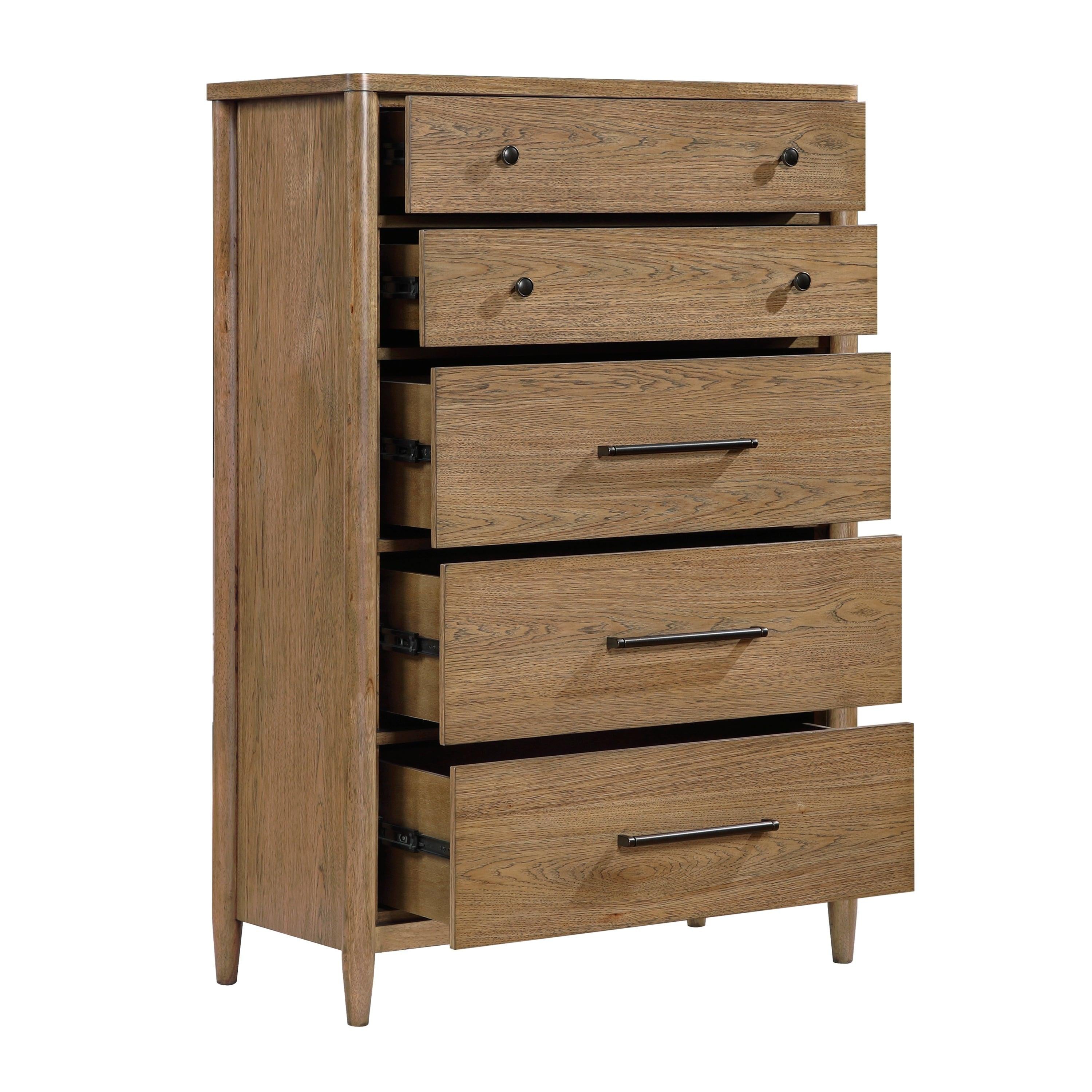5-Drawer Chest Vertical Storage for Bedroom Organization.