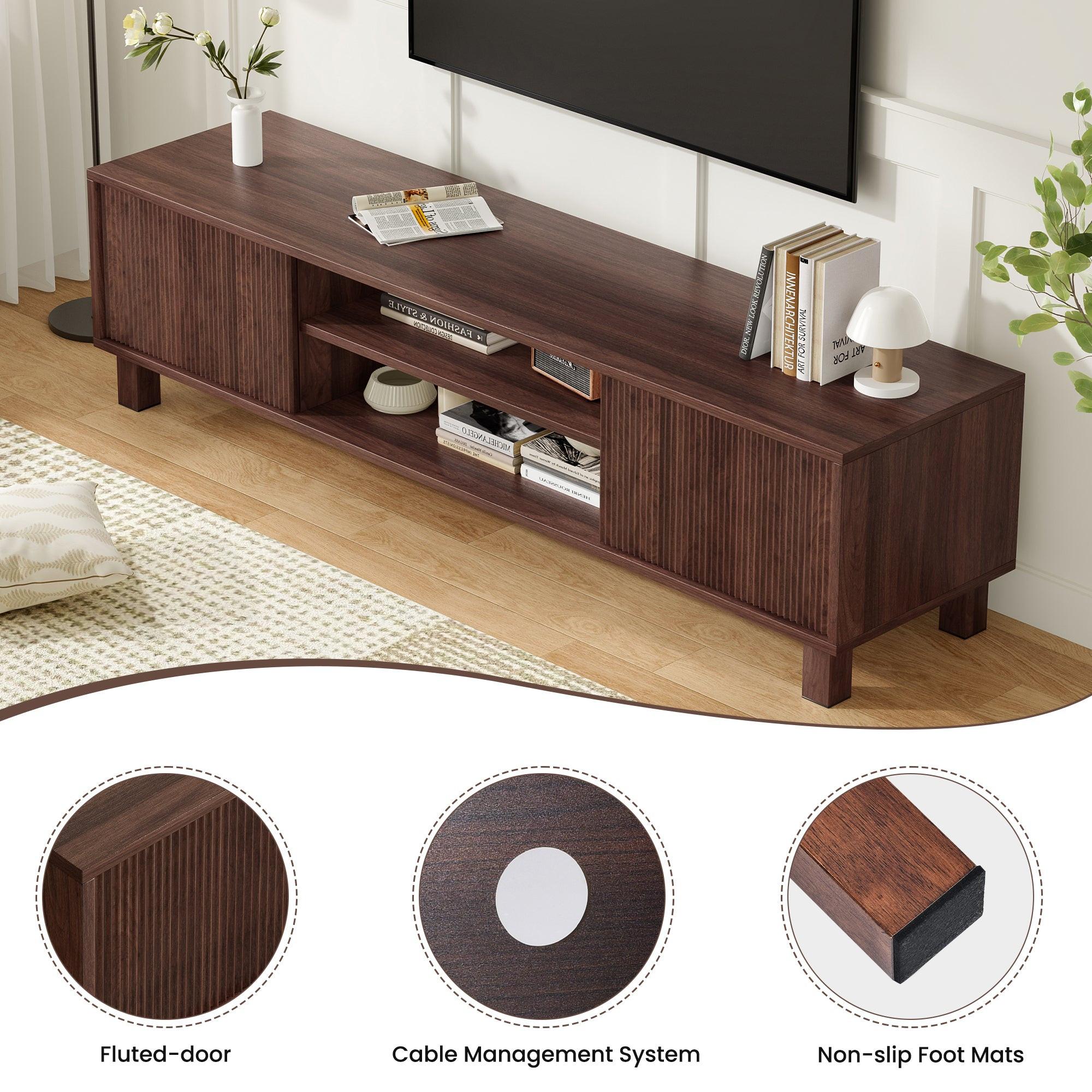 Modern TV Stand for 70 Inch TVs - Stylish Storage Center.