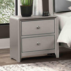 Champagne Finish Nightstand for Contemporary Bedrooms.