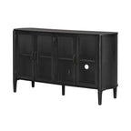 Stylish Black Storage Cabinet for Living Room.
