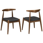 5-Piece Mid-Century Modern Dining Set for Kitchen.