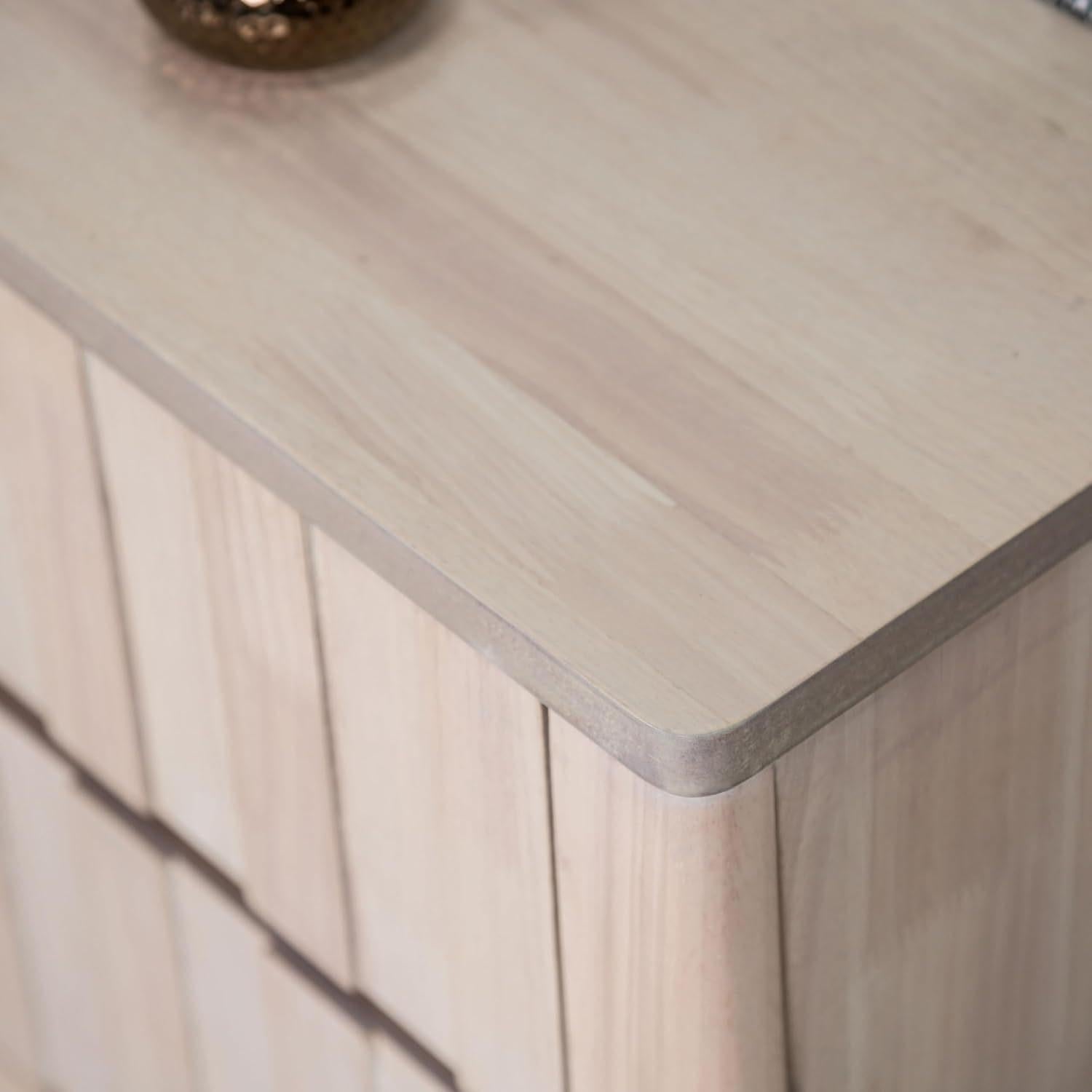 Mid-Century Modern Nightstand with Hidden Handles.