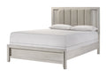 King Size White Bed Frame with upholstered headboard in modern sleek design, ideal for contemporary bedroom interiors.