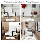 Mid-Century Modern Armchair - White Velvet and Gold Legs.