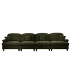 Mid Century 4 Seater Sofa with Flared Arms and Skirts.