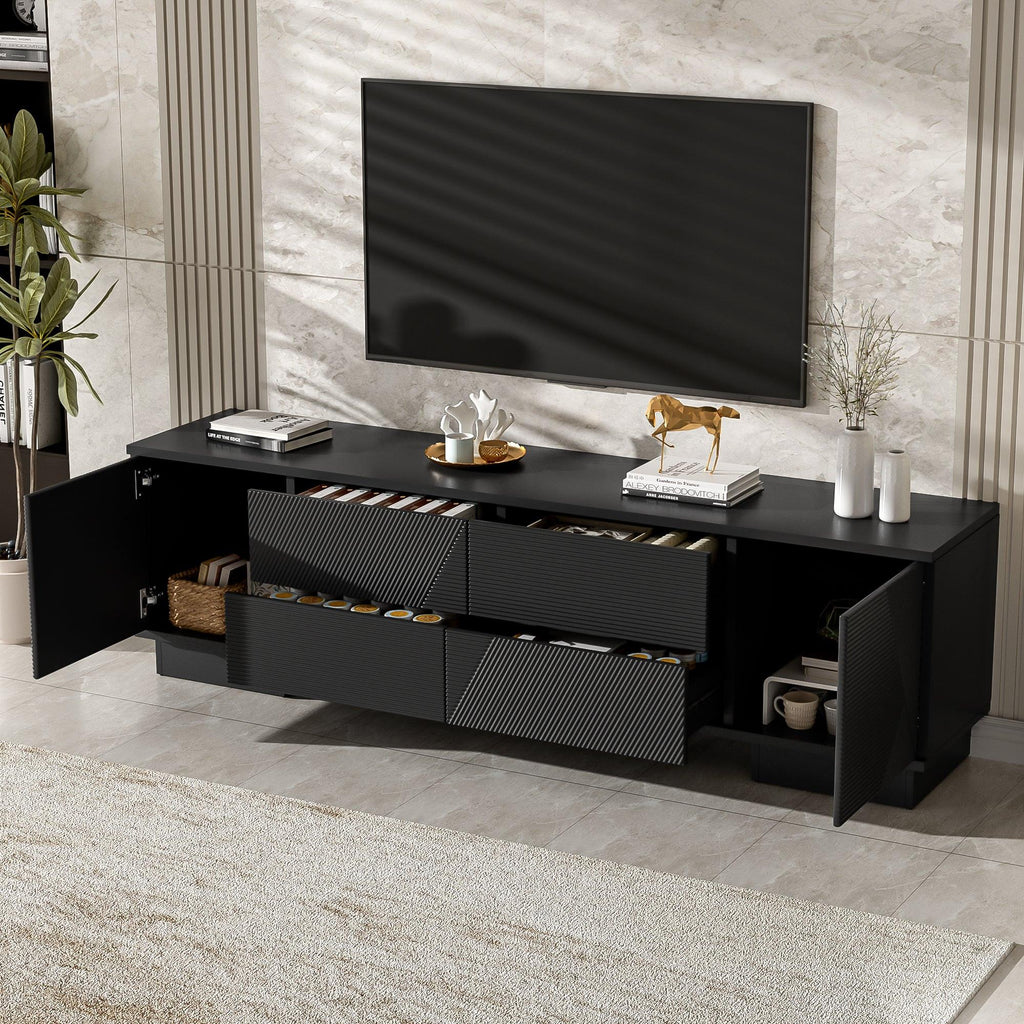 Modern TV Stand for TVs up to 75 Inches with Storage.