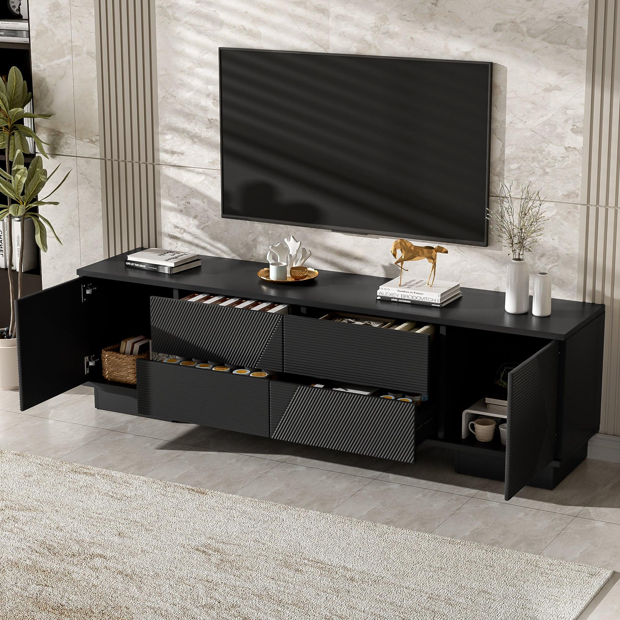 Modern TV Stand for TVs up to 75 Inches with Storage.