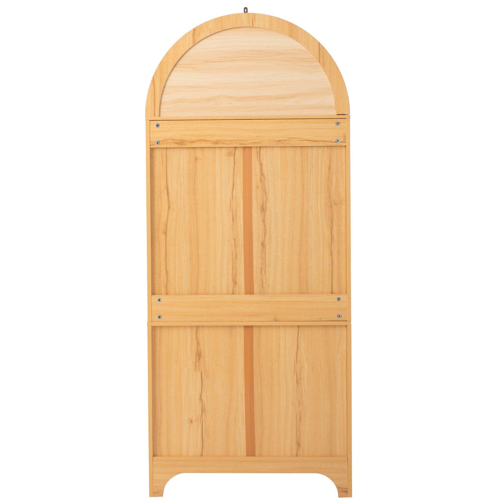 K&K Arched Kitchen Pantry Cabinet for Storage & Organization.
