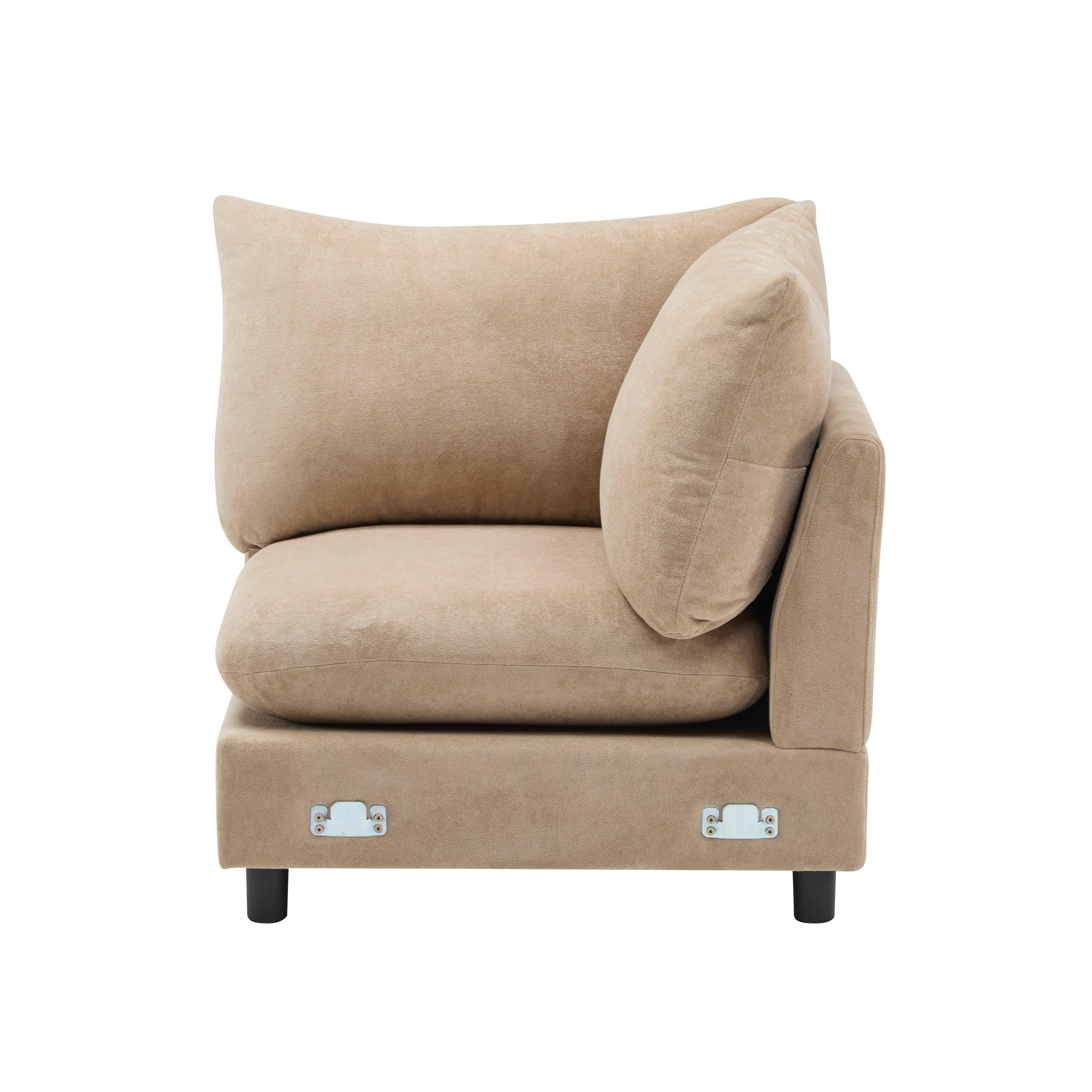 L Shaped Modular Sectional Sofa - Nomad 4-Piece Couch.