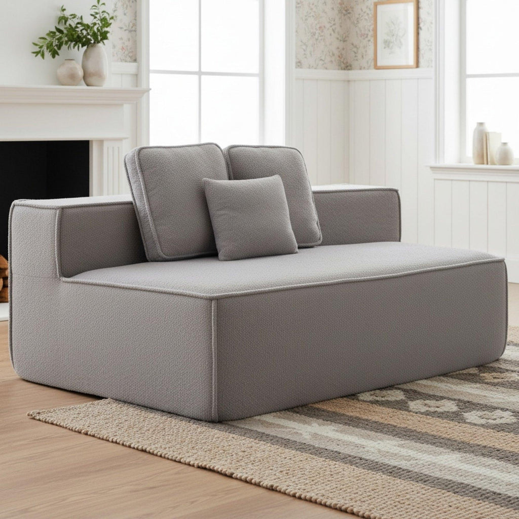 Teddy Fabric Single Sofa Chair for Cozy Interiors.