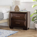 Espresso Finish Nightstand with Dovetail Drawers.