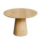 43 Inch Round MDF Dining Table for Modern Spaces.
