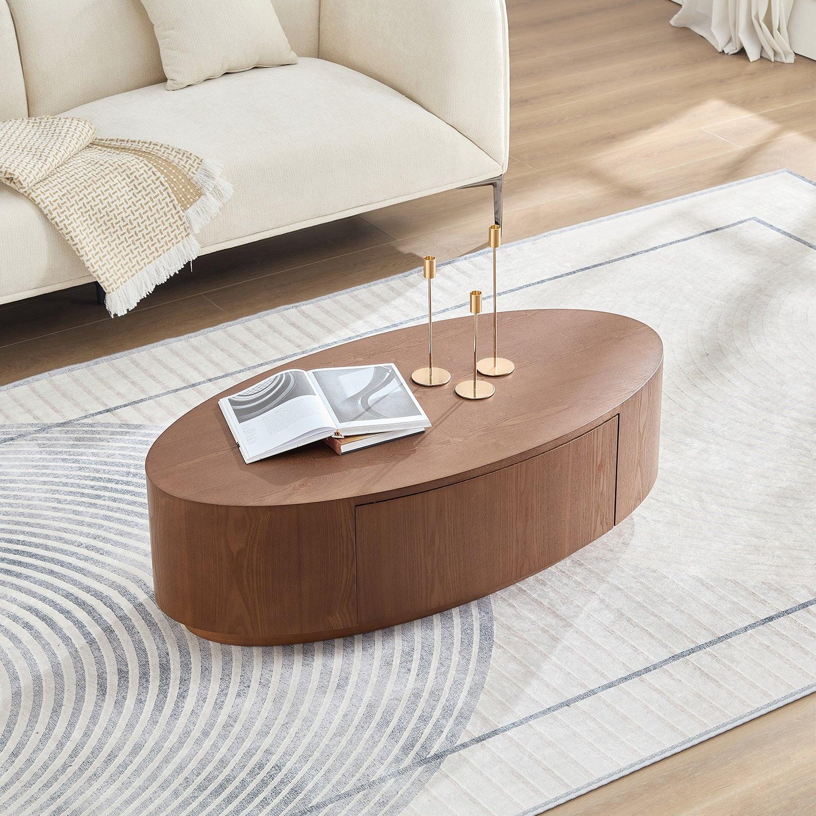 Modern Luxury Oval Coffee Table for Living Room.