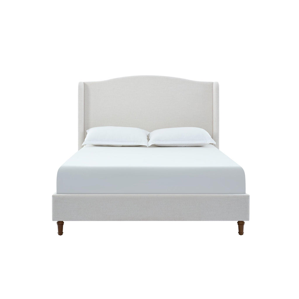 Minimalist Upholstered Queen Bed with 54' Headboard.