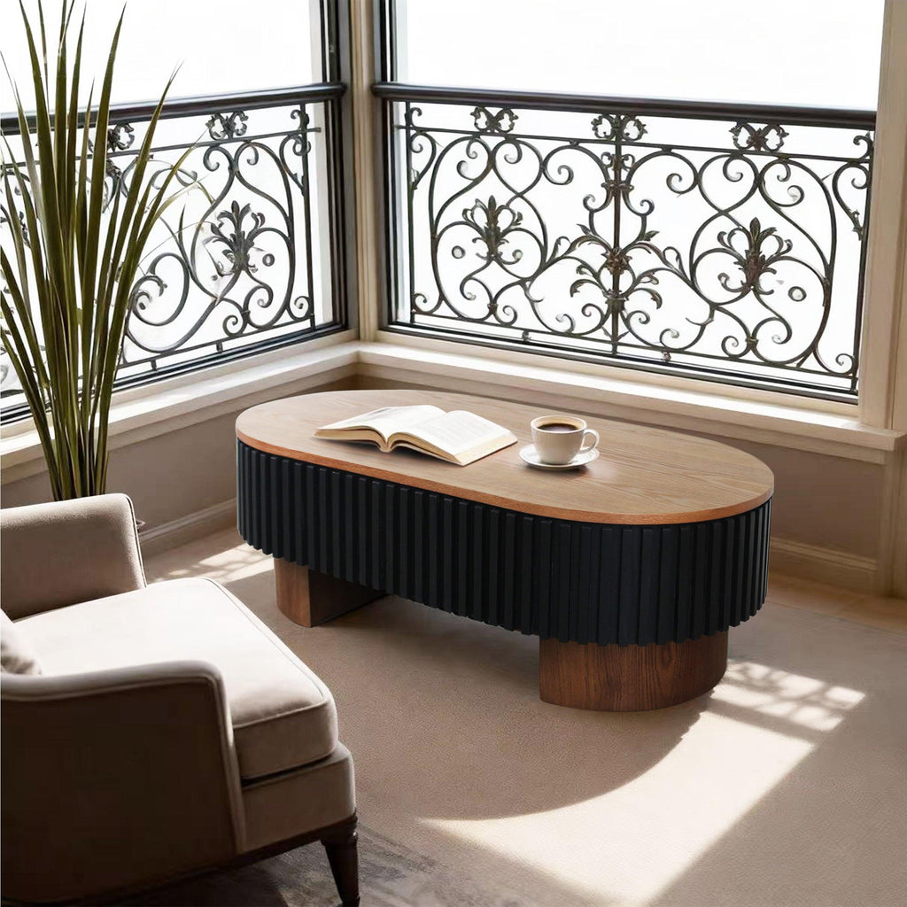 43.7" Modern Coffee Table with Hidden Storage - Perfect for Living Room.