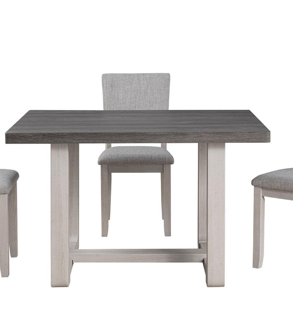 Transitional Dining Set with Upholstered Chairs for Dining Room.