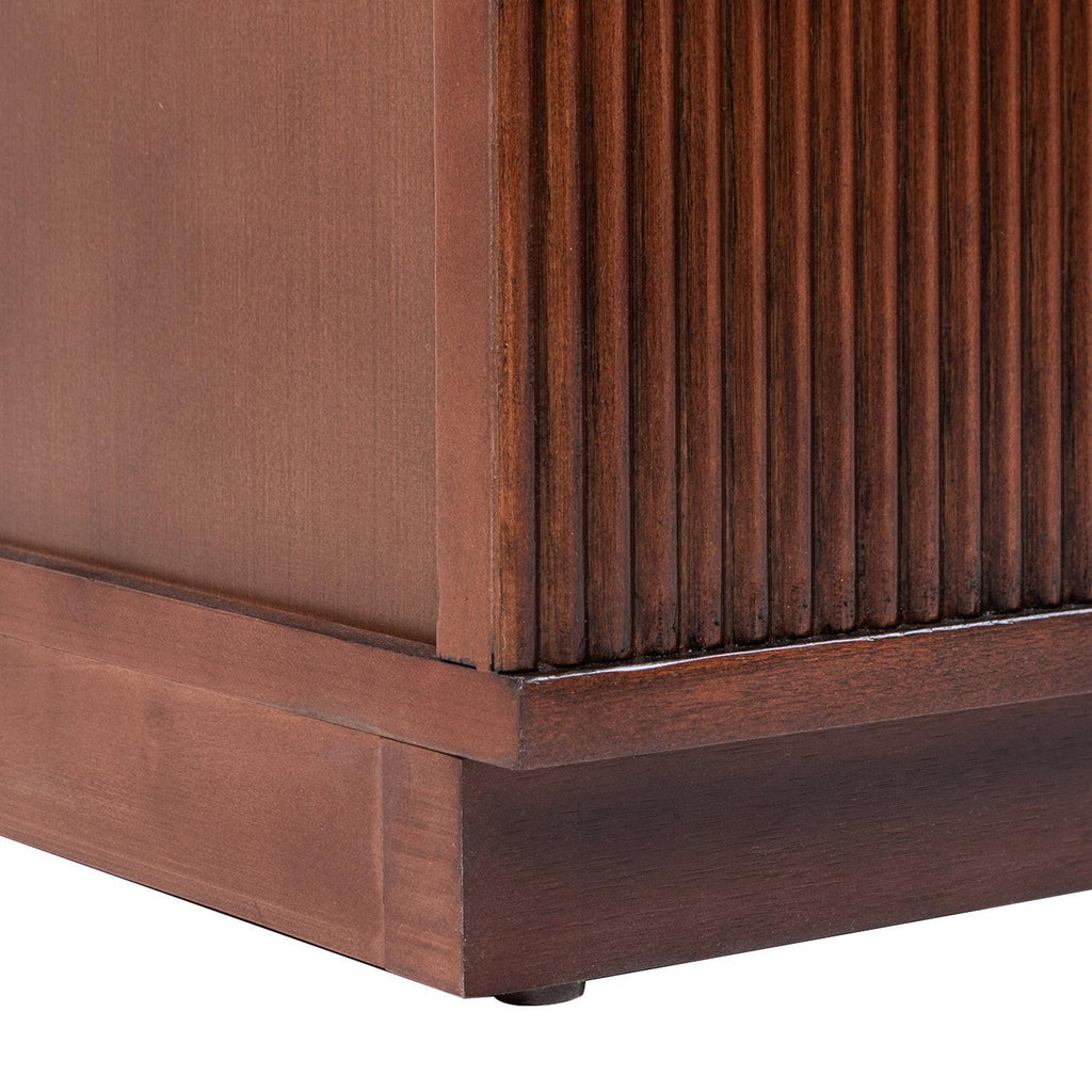 Valentine 24' Beech Wood Storage Side Table.
