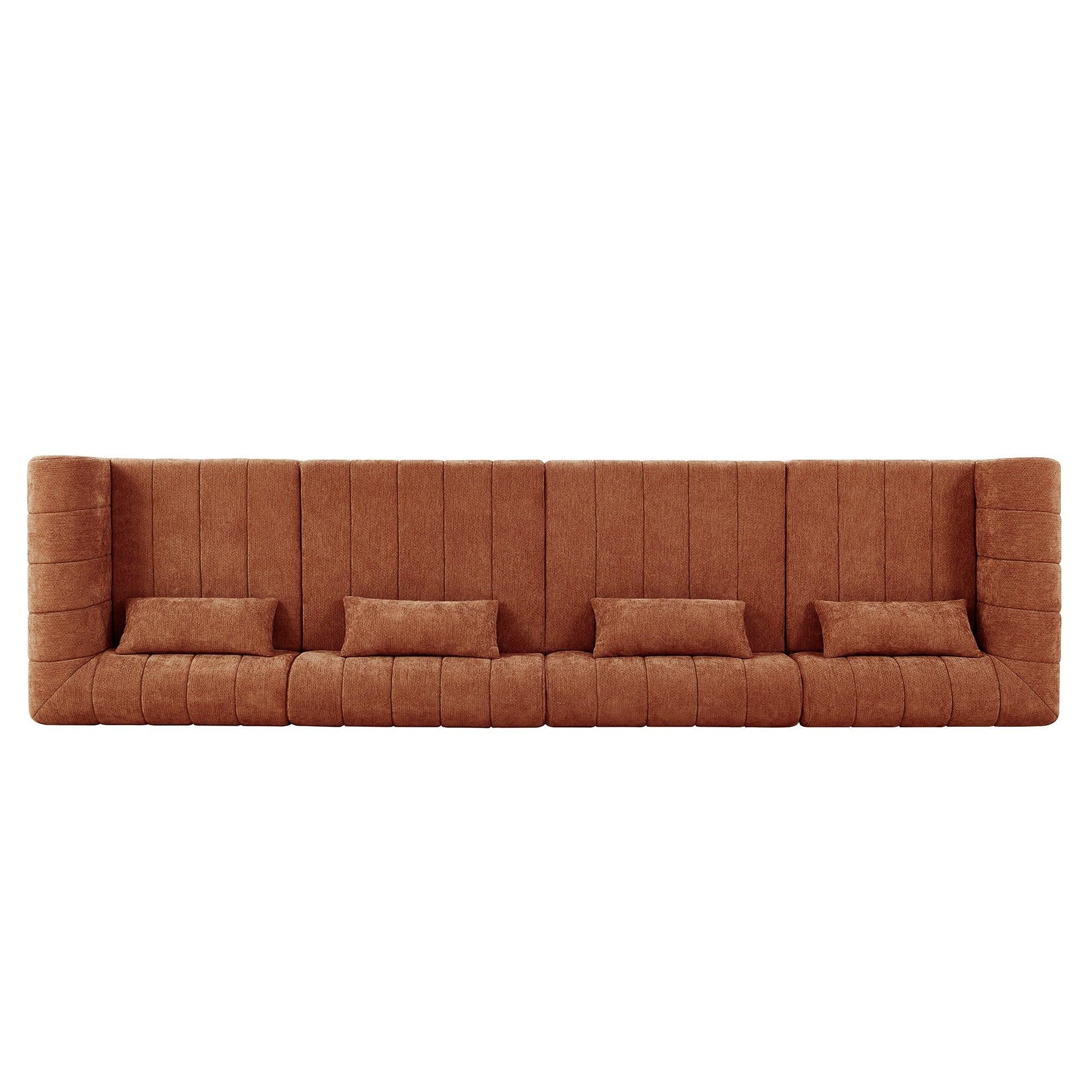 145.5 Inch Modular Sectional Sofa - Versatile Seating Solution.