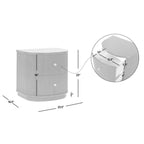 Valentine 24' Beech Wood Storage Side Table.