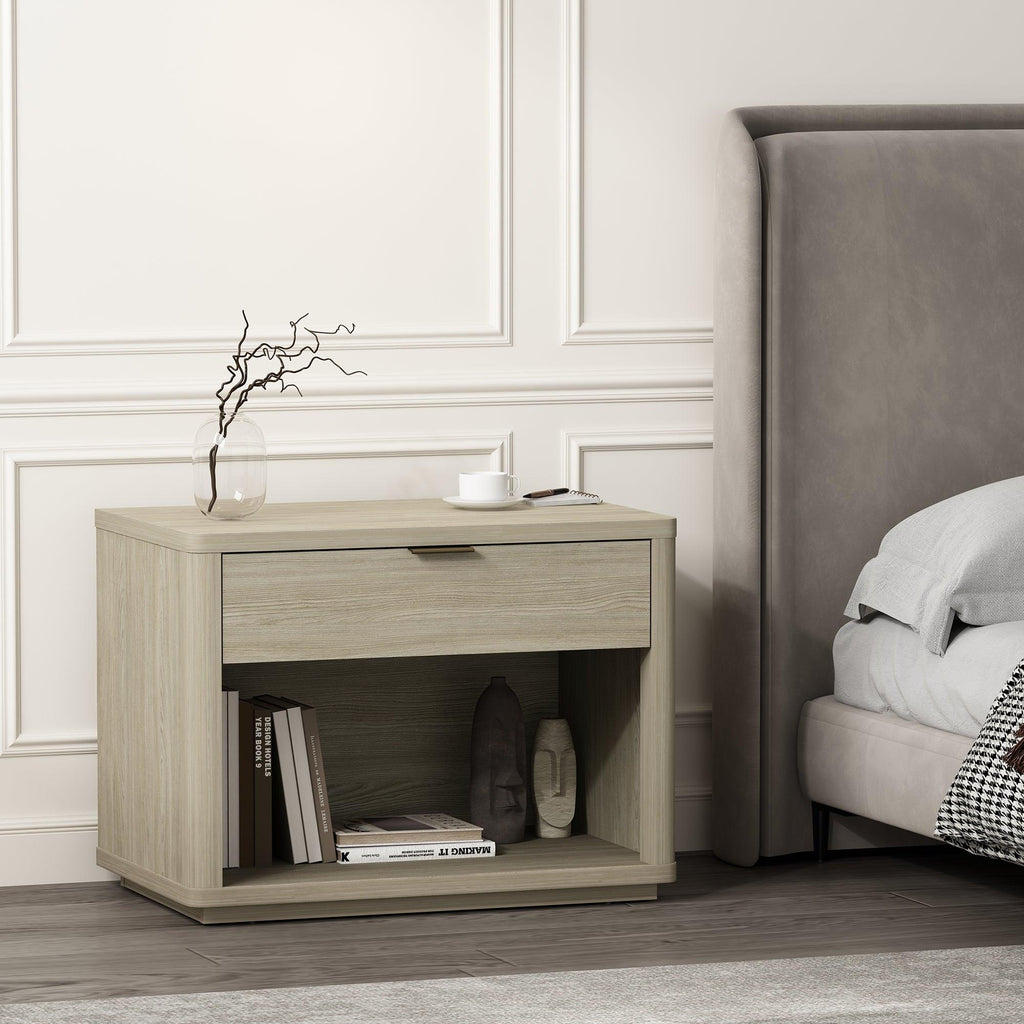 Evelyn 32' Nightstand in Natural (1-Drawer).
