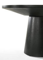 Jacopo Round Black End Table - 22' Diameter Pedestal Base.